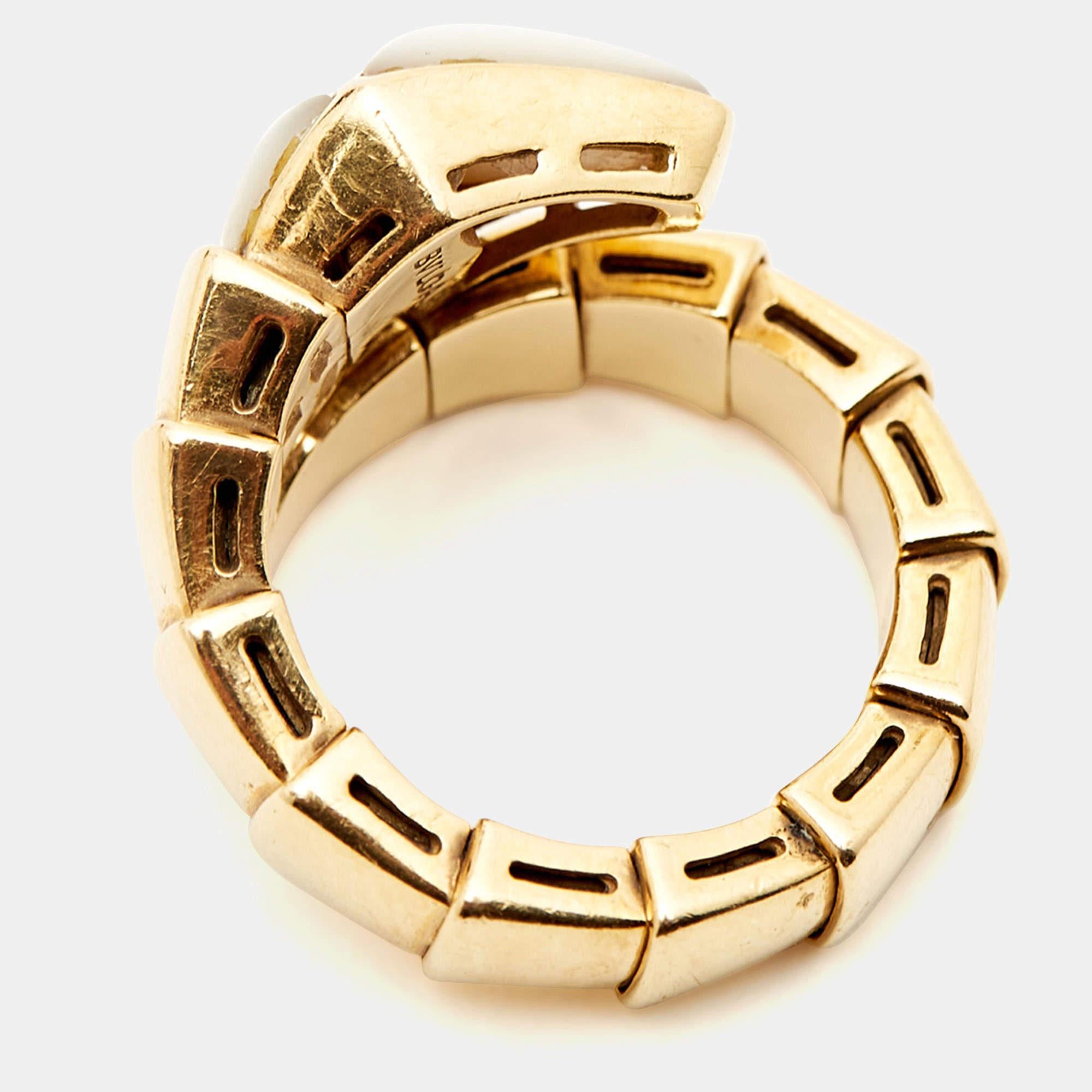 bvlgari serpenti ring yellow gold