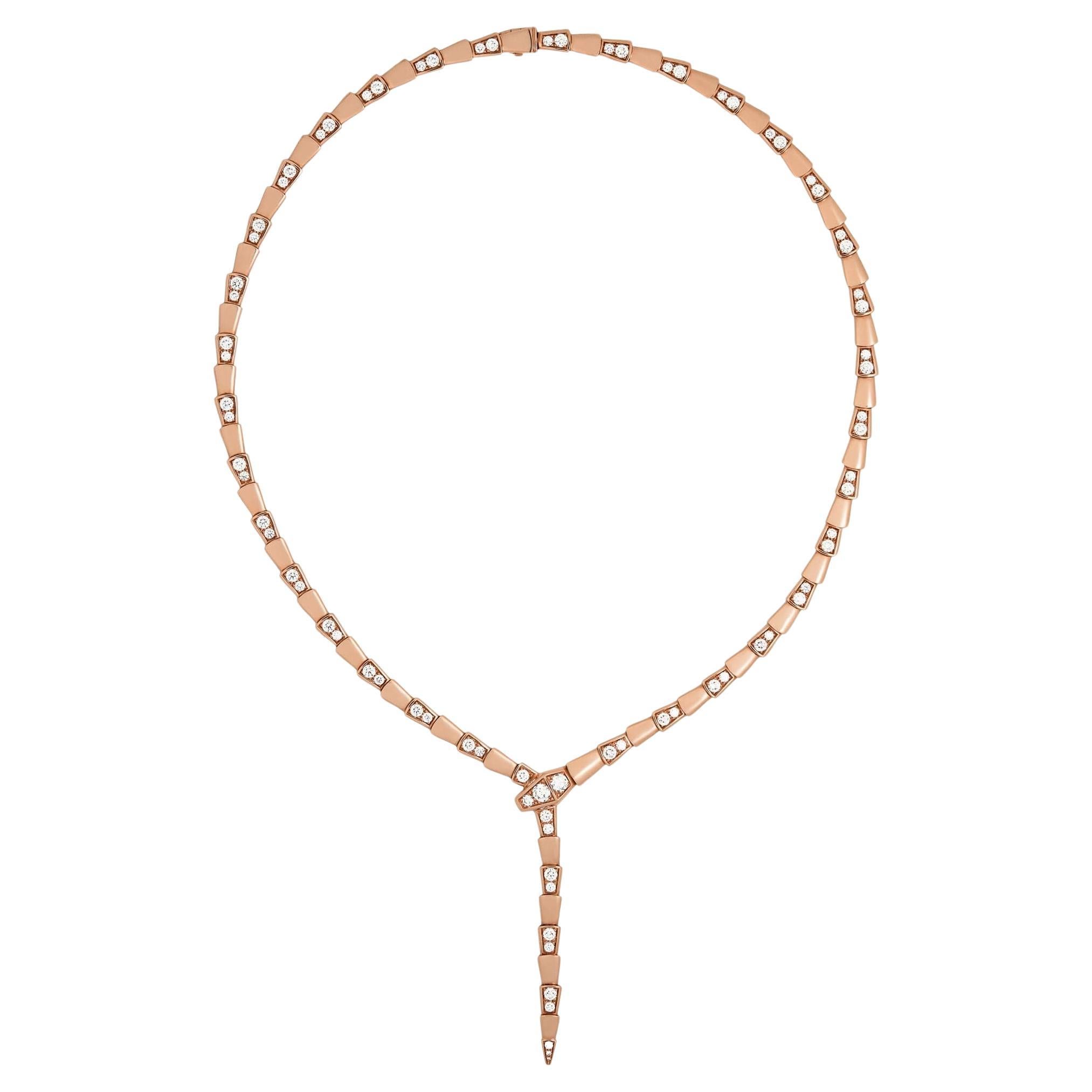 BVLGARI Collana Serpenti Viper 353037 in oro rosa