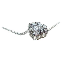 BVLGARI Serpenti Viper Pavé Diamonds 18K White Gold Necklace