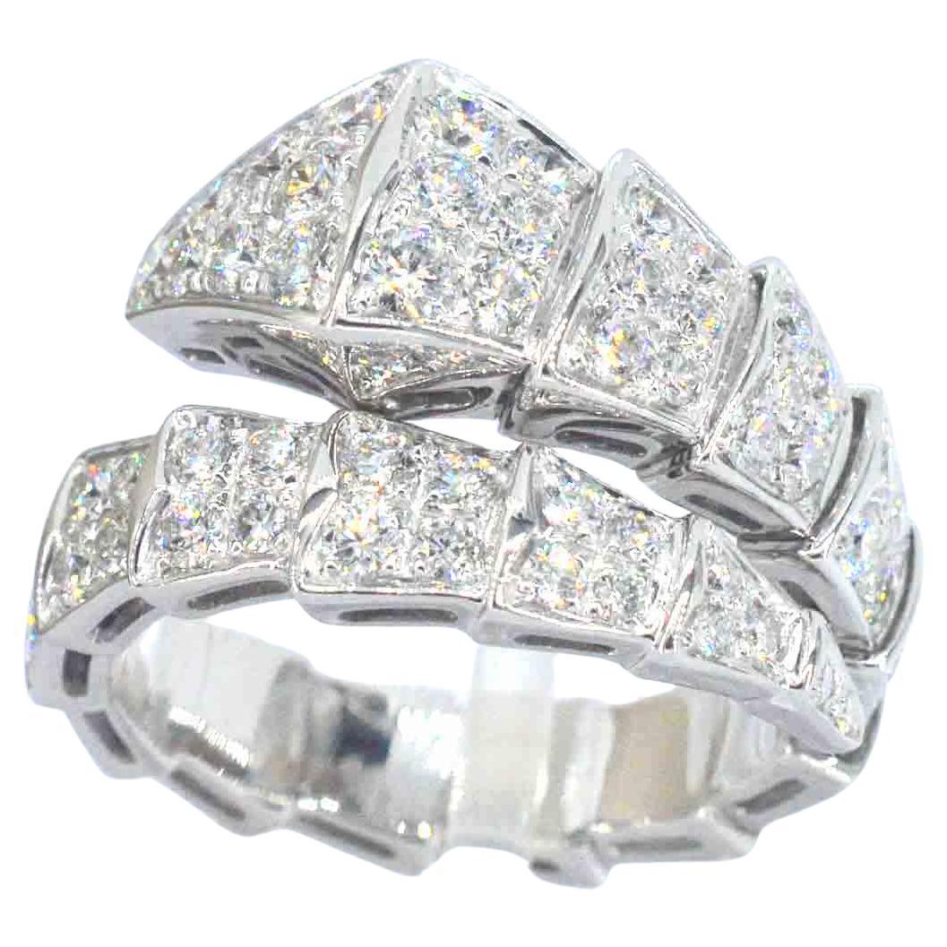 BVLGARI - Serpenti Viper ring pave with diamonds