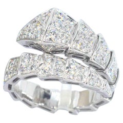 BVLGARI - Serpenti Viper ring pave with diamonds