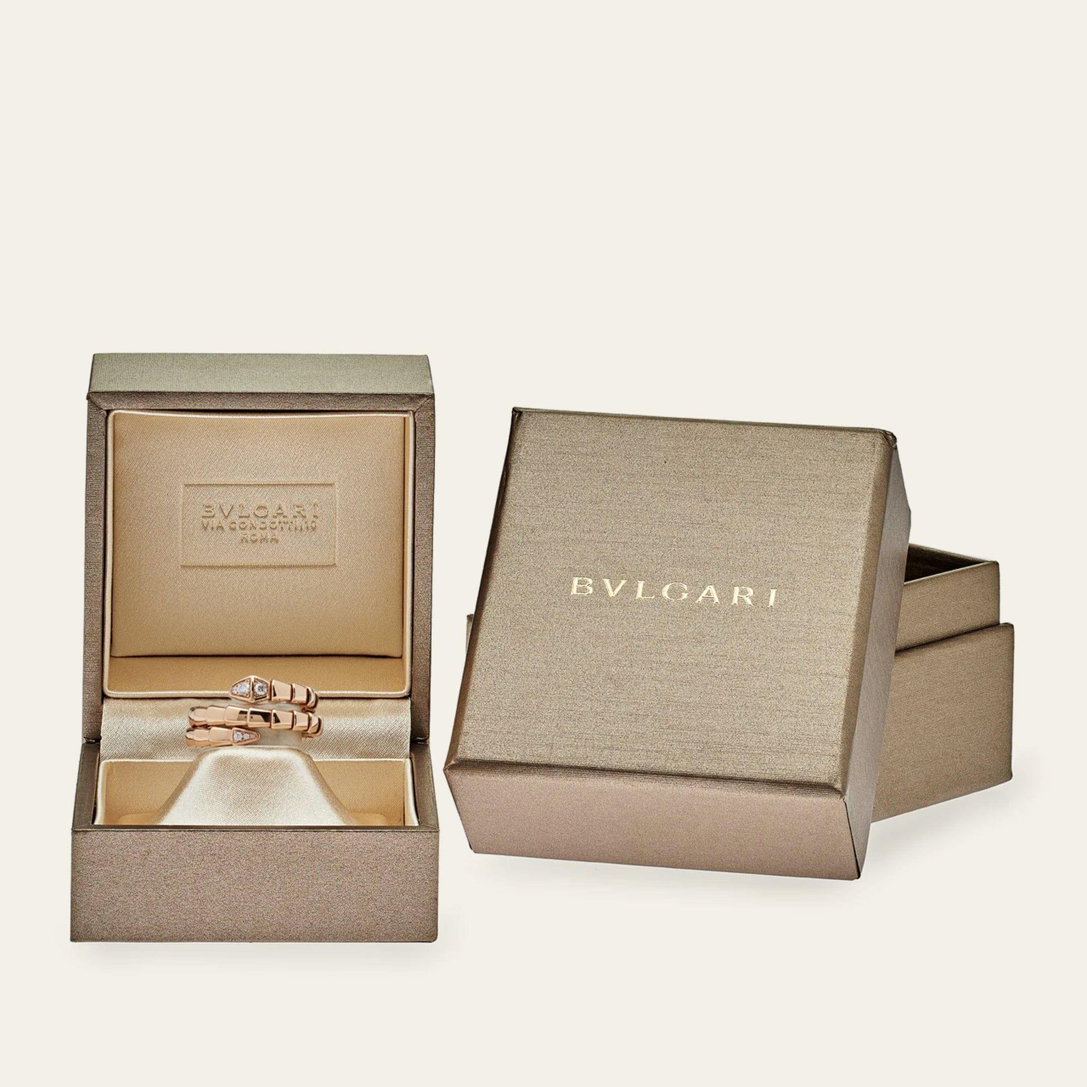 Bvlgari, bague Viper Serpenti en or rose et diamants 357866 en vente 2
