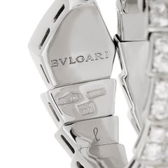 Bvlgari Serpenti Viper Single Coil Pave Diamond Ring - Size Large