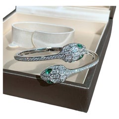 Bvlgari Serpenti Viper Two Snake Heads Bracelet, Size S