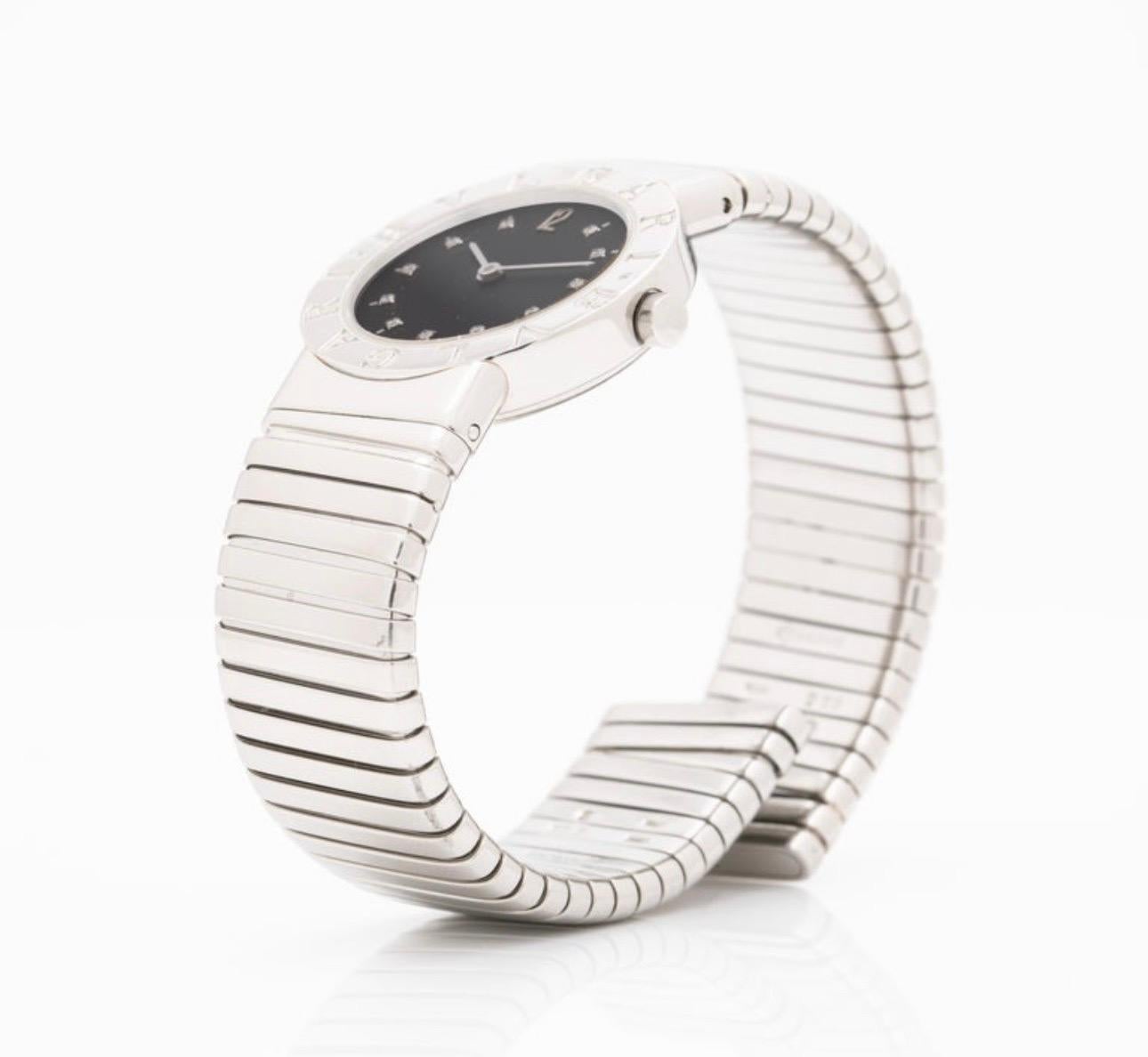 Bvlgari Serpenti-Uhr mit Diamantmarkierungen im Zustand „Gut“ im Angebot in Saint Louis, MO