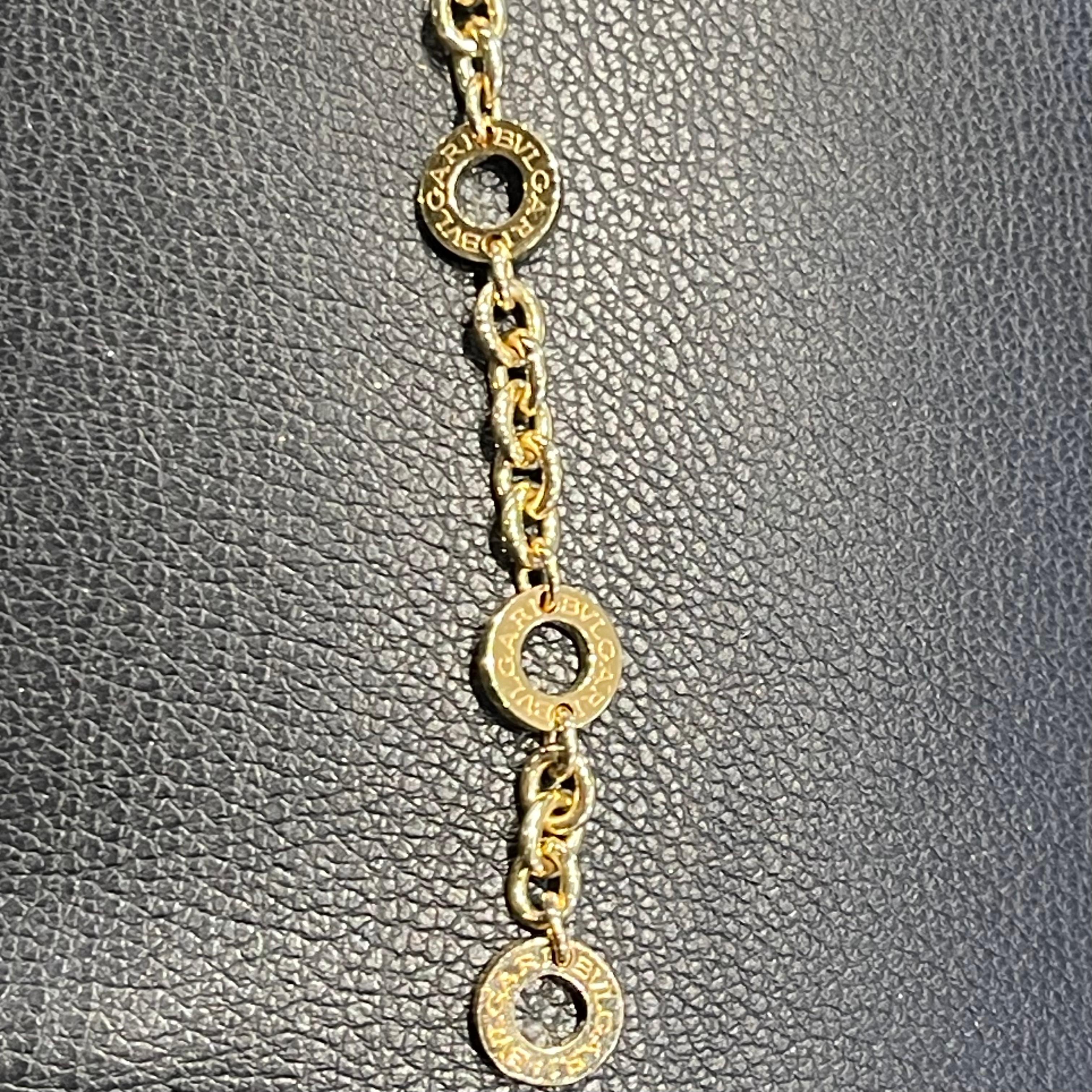 Bvlgari Bracelet caractéristique à 6 cercles en or jaune 18 carats en vente 1