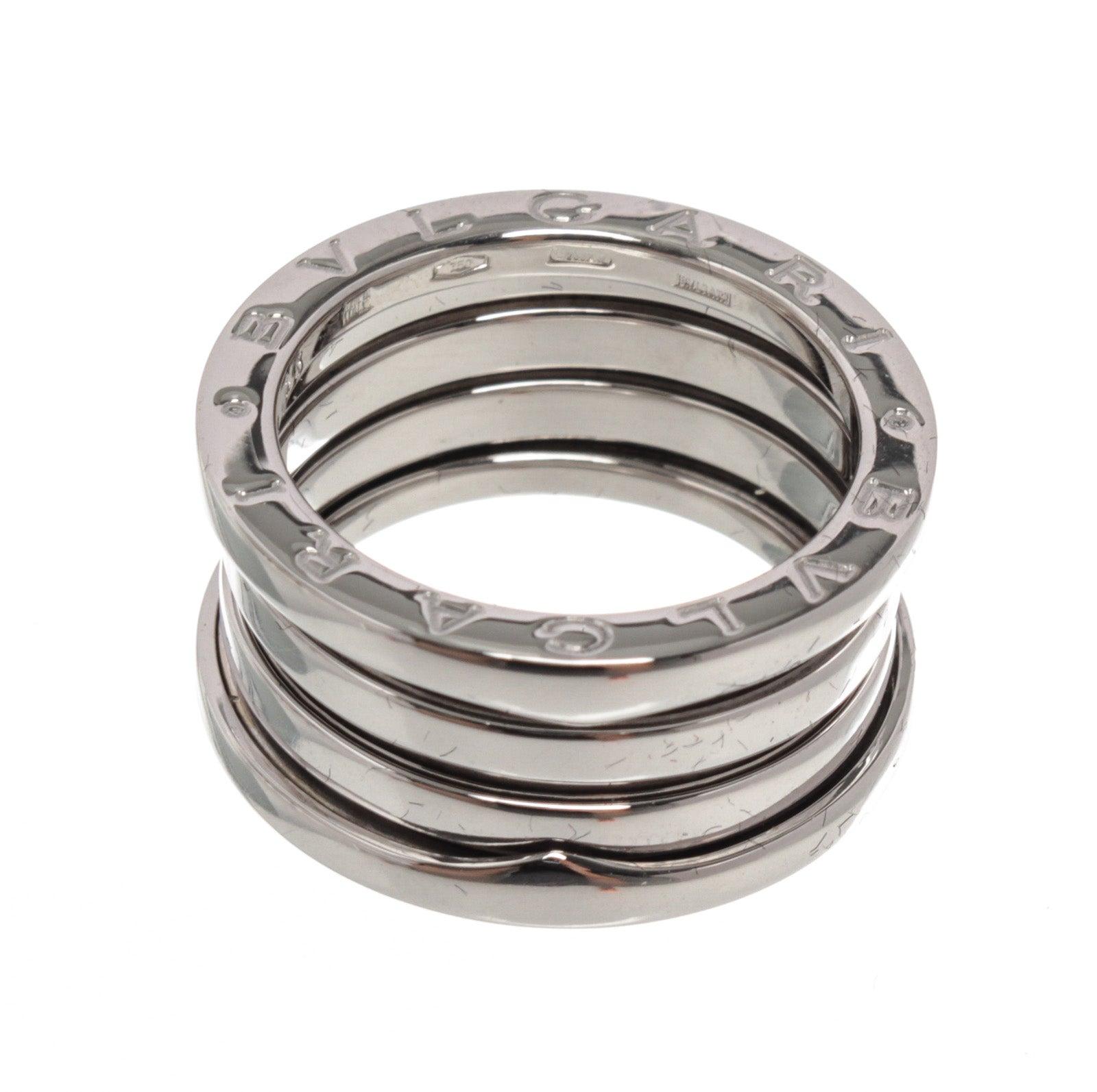 Bvlgari Silver B.Zero 1 Four Ring mit silberfarbenen Beschlägen.
Größe: 6,5

50052MSC