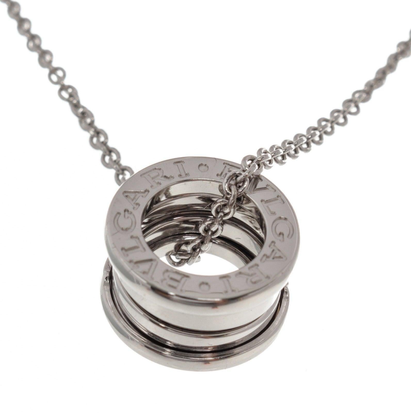 silver bvlgari necklace
