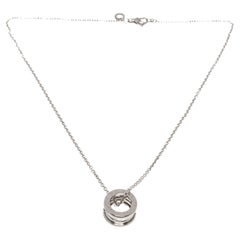 Bvlgari Collier à pendentif B.Zero 1 en argent