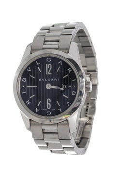 Bvlgari Silver Solo Tempo Quartz Watch