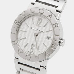 Bvlgari Silver White Bvlgari Bvlgari BB26SS Women's Wristwatch 26 mm