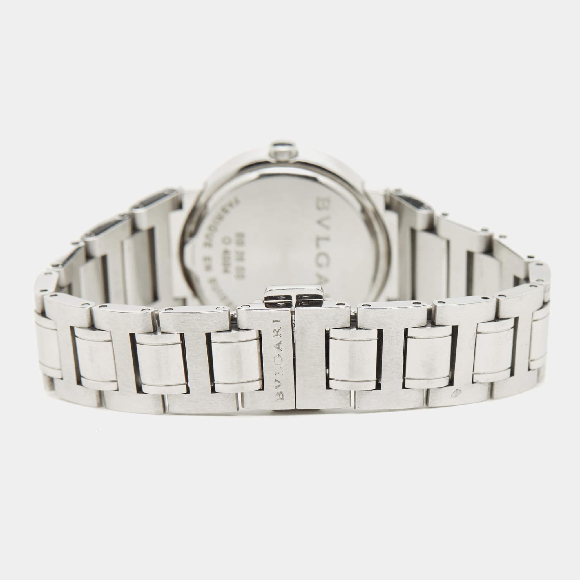 Bvlgari Silver White Bvlgari Bvlgari BB26SS Women's Wristwatch 26 mm 1
