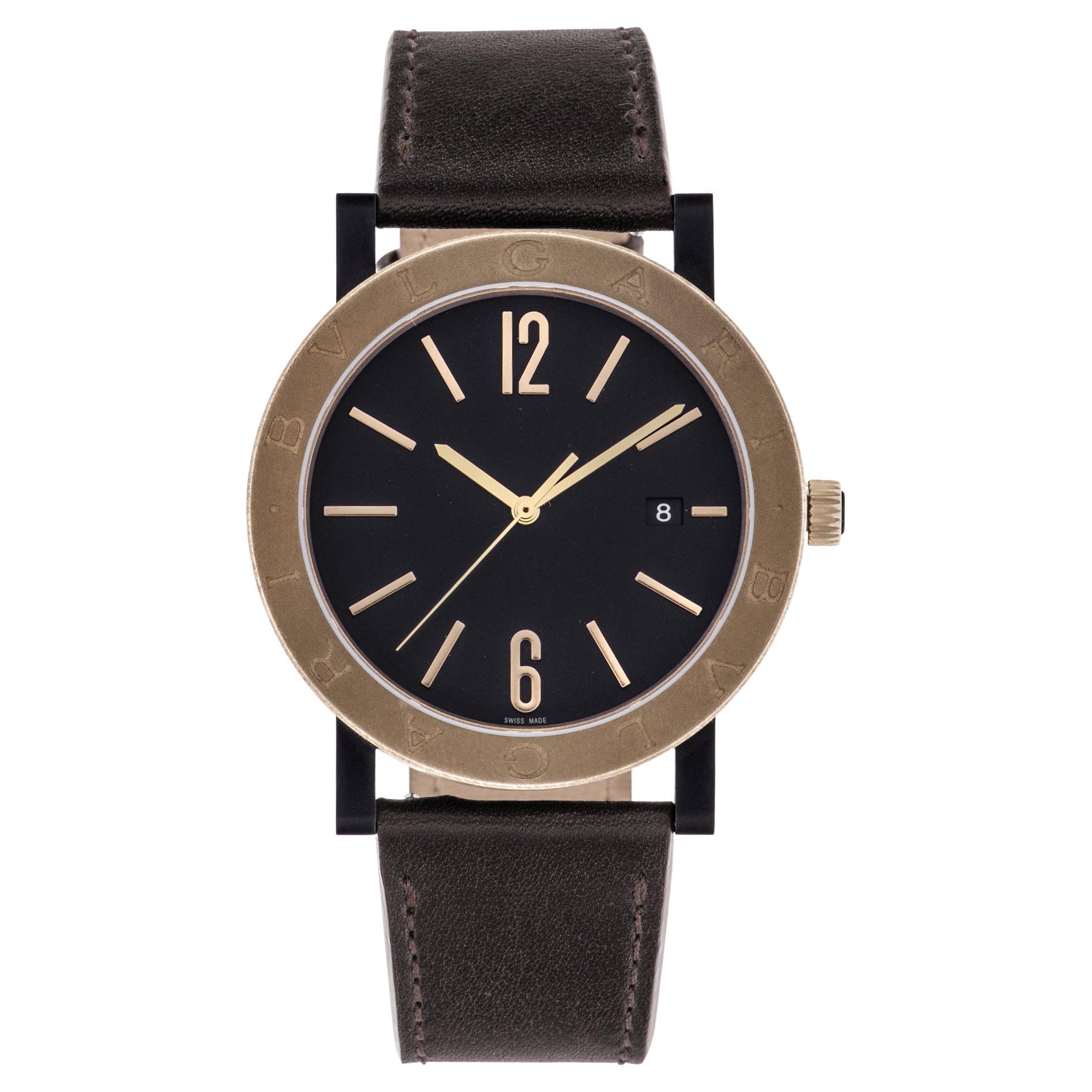 Bvlgari Solotempo BB41SB Steel Black Dial Automatic Watch For Sale