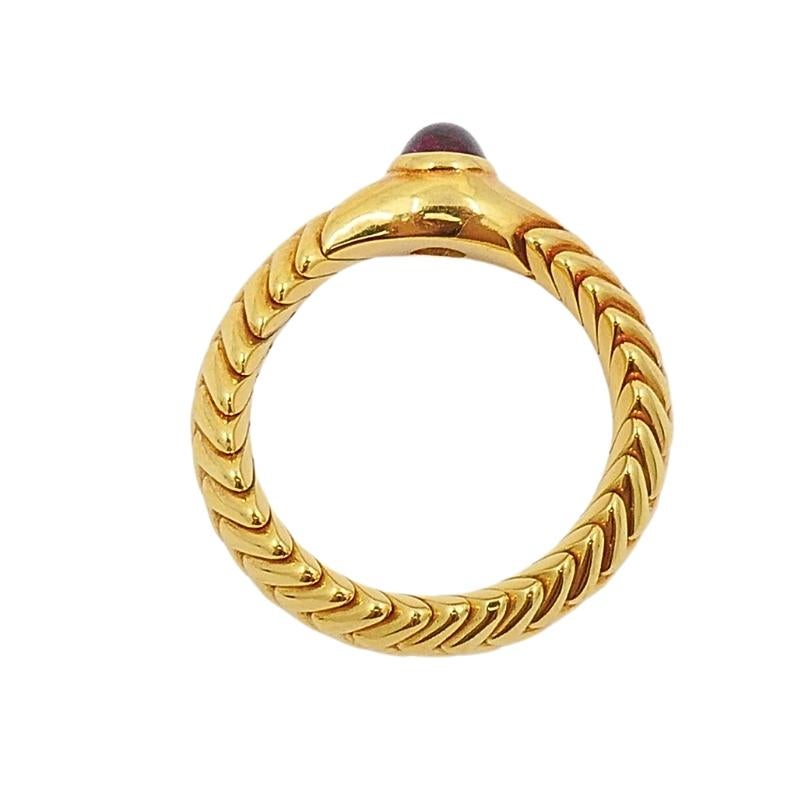 Bvlgari  Anello Spiga con tormalina in oro 18 carati 2