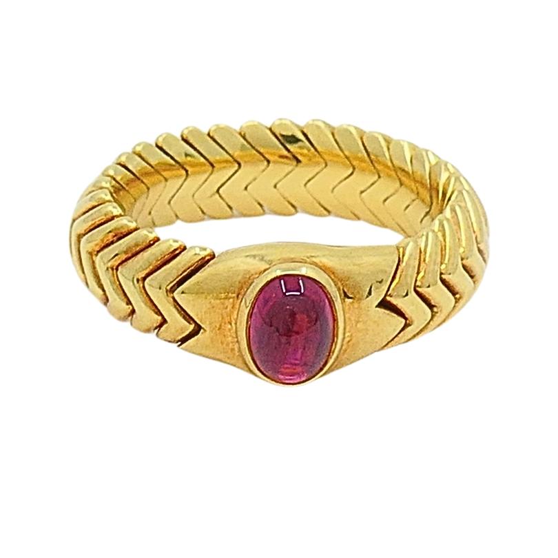 Bvlgari  Anello Spiga con tormalina in oro 18 carati 3