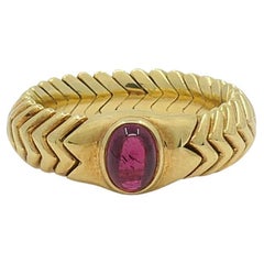 Bvlgari  Spiga 18K Gold Turmalin-Ring mit Turmalin