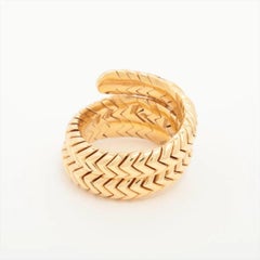 Bvlgari Spiga Diamant Ring aus 18K Gelbgold