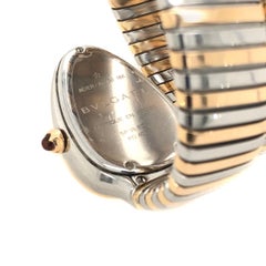 Bvlgari Stainless Steel and 18 Karat Rose Gold Serpenti Tubogas Watch
