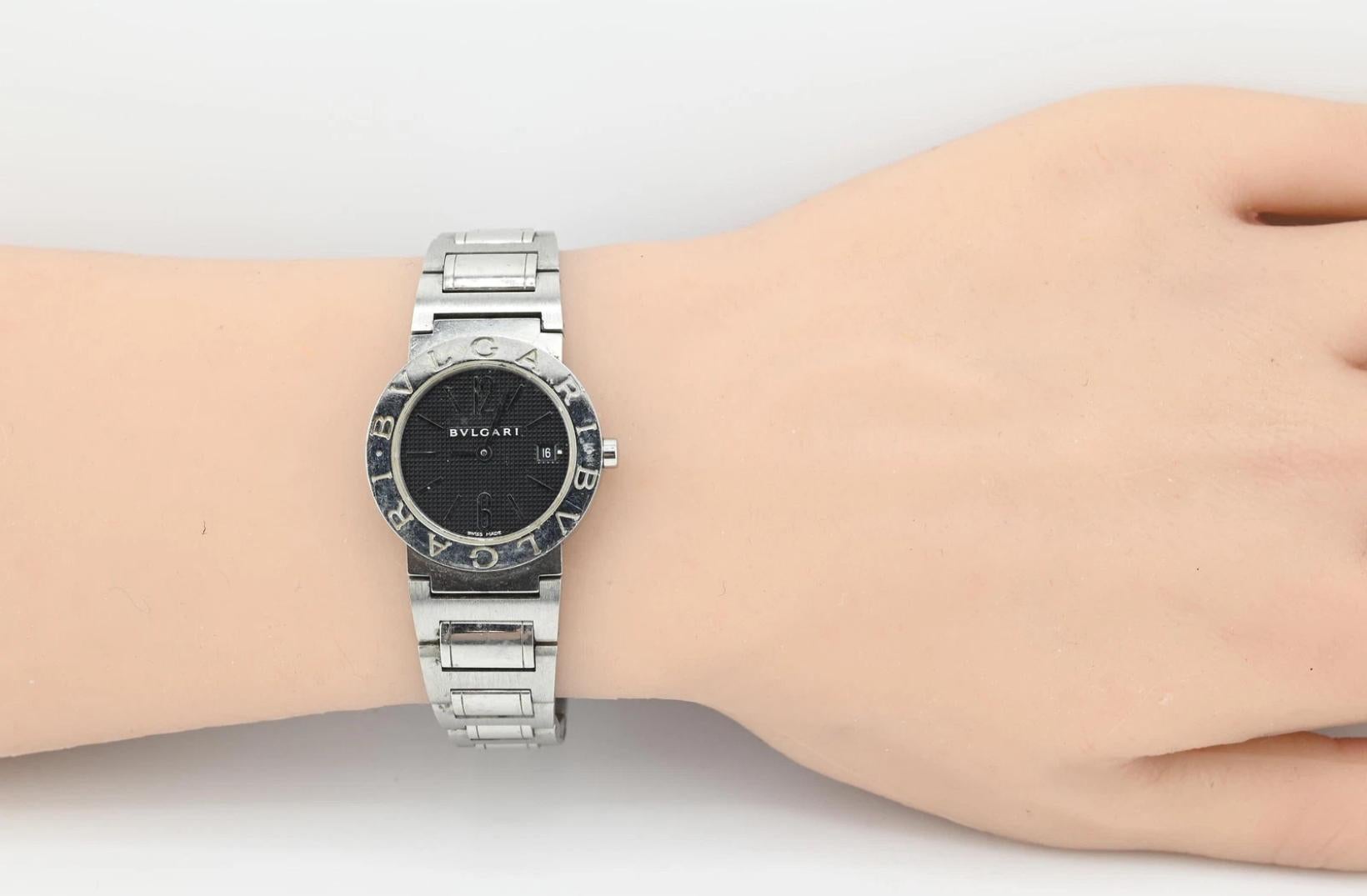 Women's Bvlgari Stainless Steel Ladies Luxury Watch For Sale