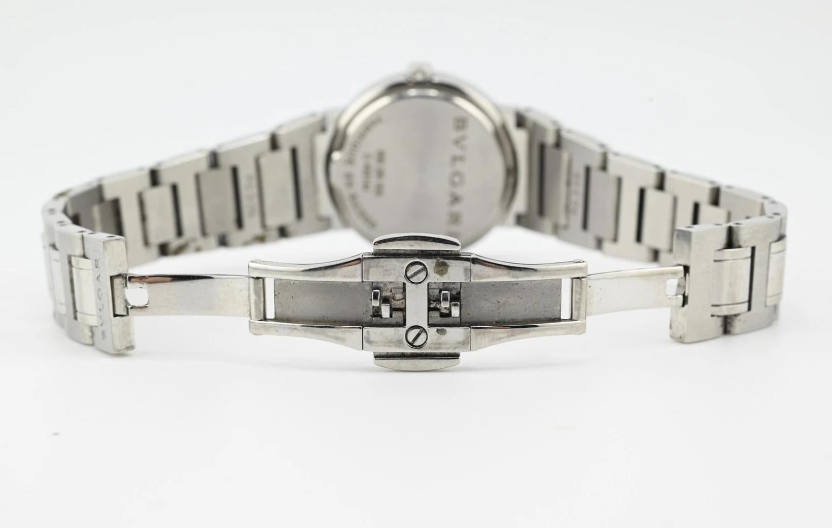 Bvlgari Stainless Steel Ladies Luxury Watch For Sale 1