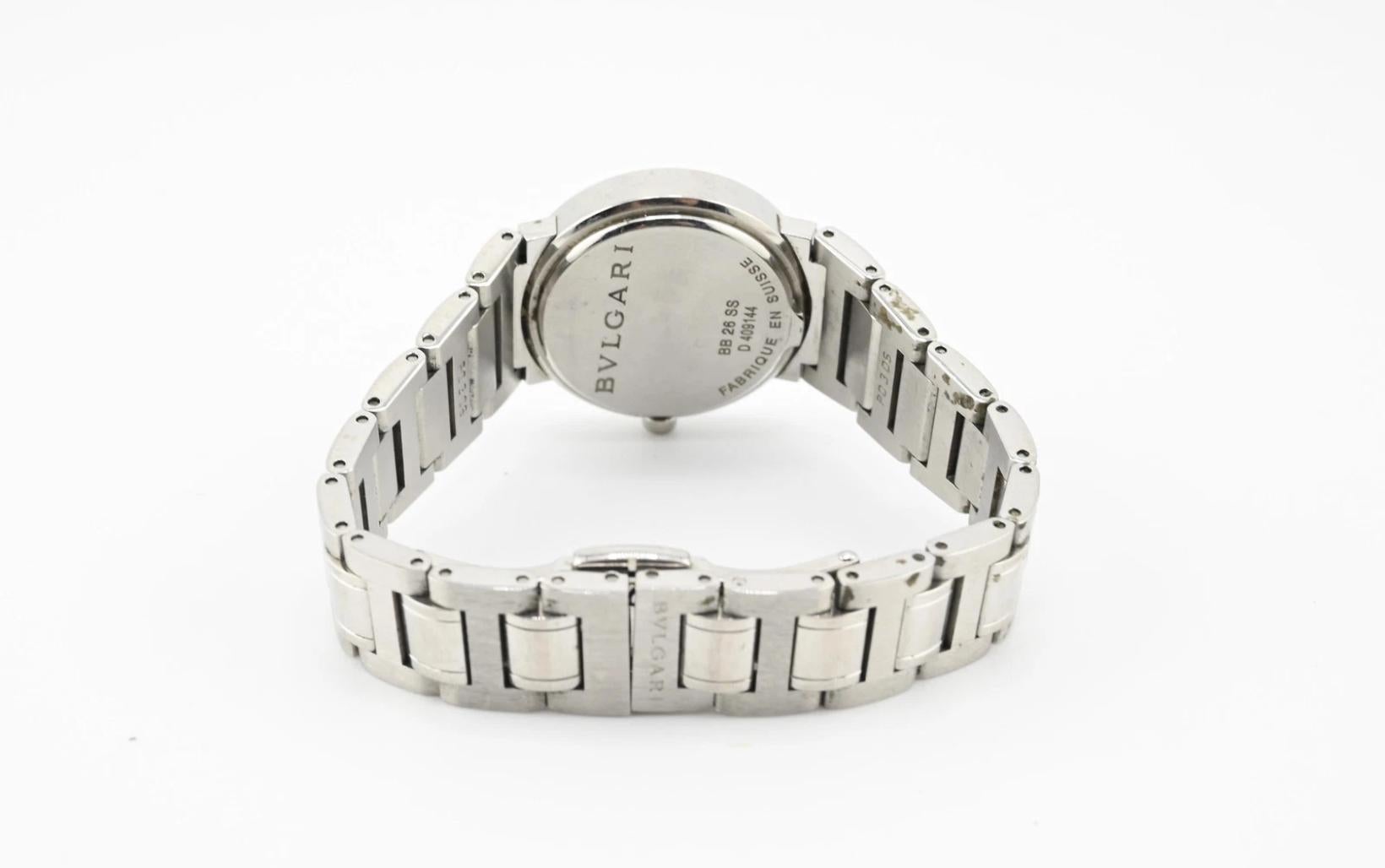 Bvlgari Stainless Steel Ladies Luxury Watch For Sale 2