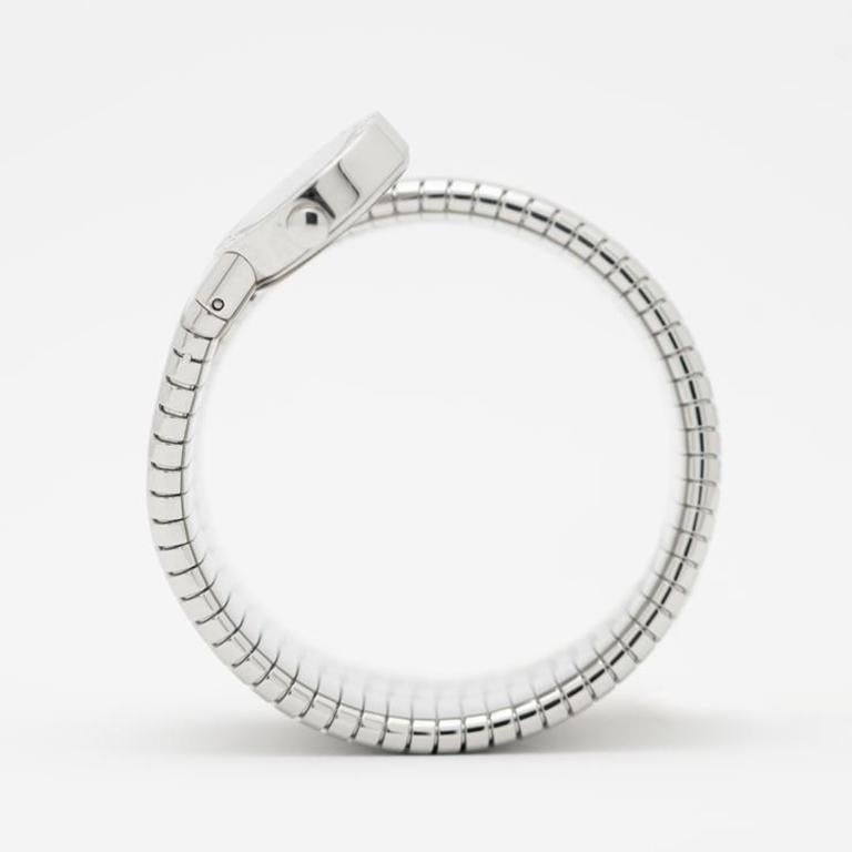 Bvlgari Stainless Steel Tubogas Wrap BB191TS In Excellent Condition In New York, NY