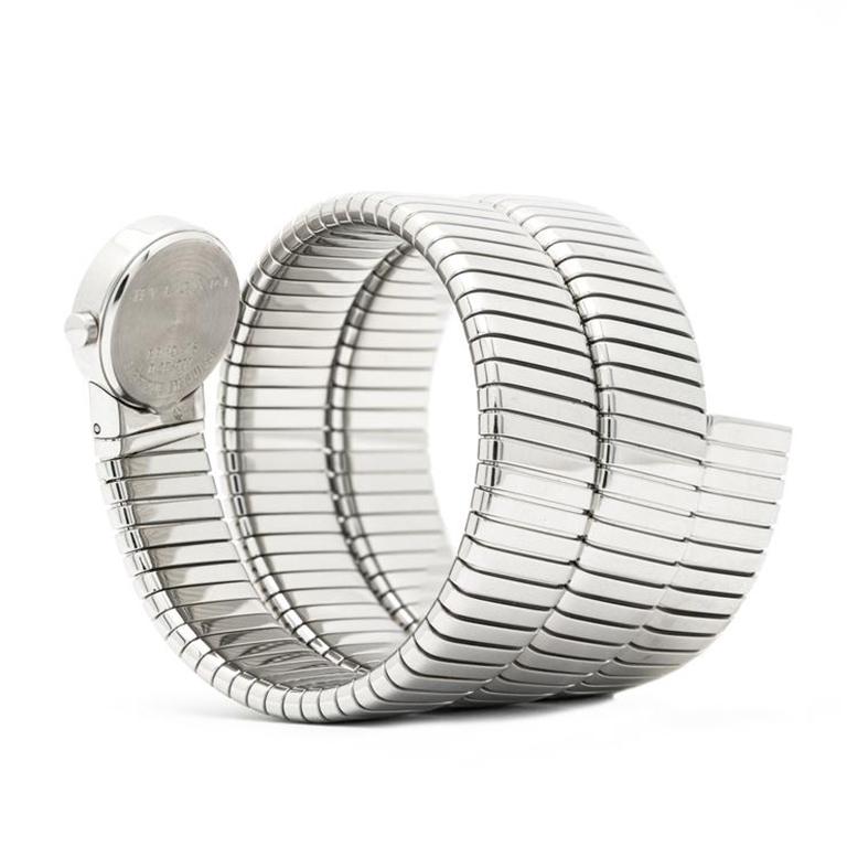 Bvlgari Stainless Steel Tubogas Wrap BB191TS 2