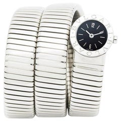 Used Bvlgari Stainless Steel Tubogas Wrap BB191TS