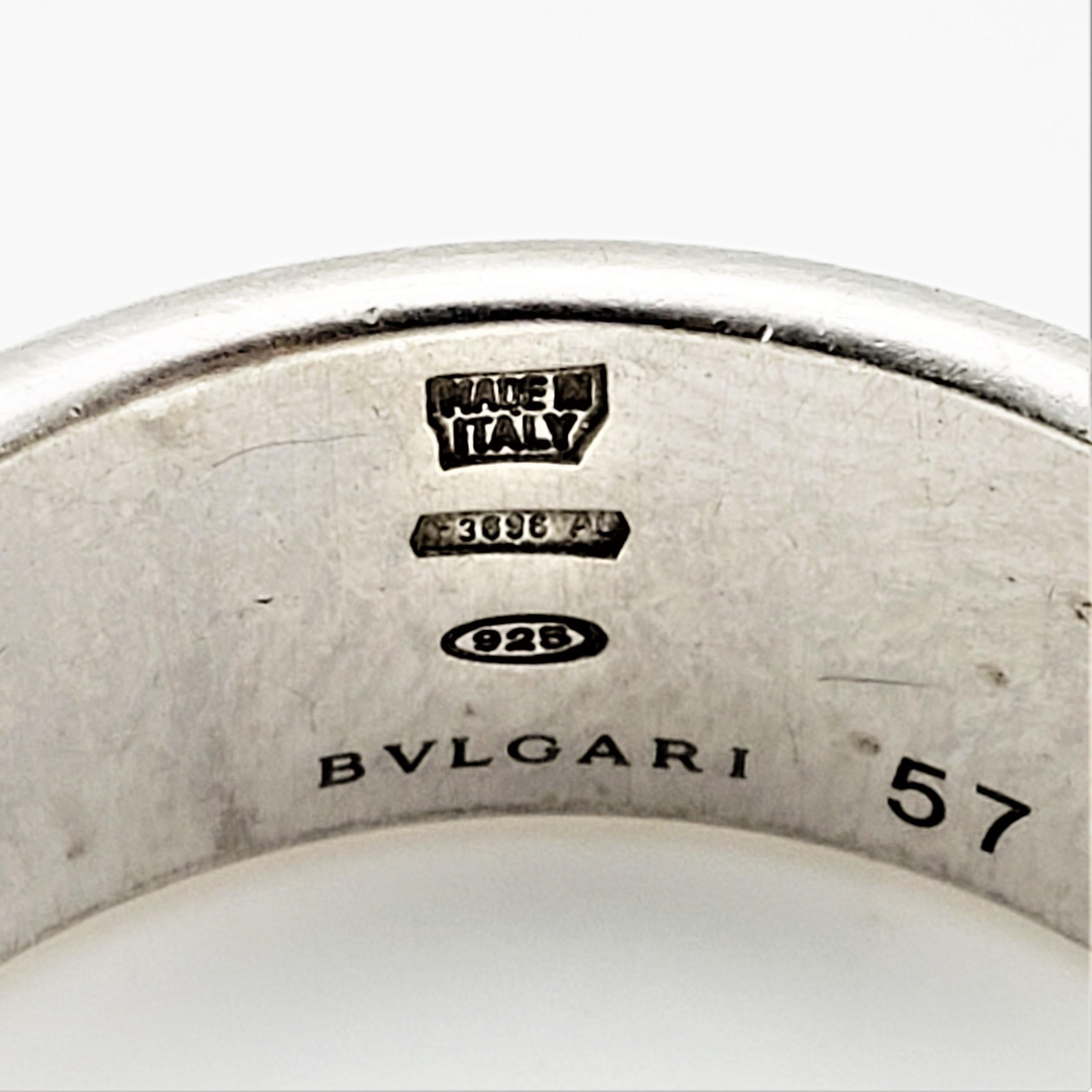 Bvlgari Sterling Silver Save the Children Ring In Good Condition In Washington Depot, CT