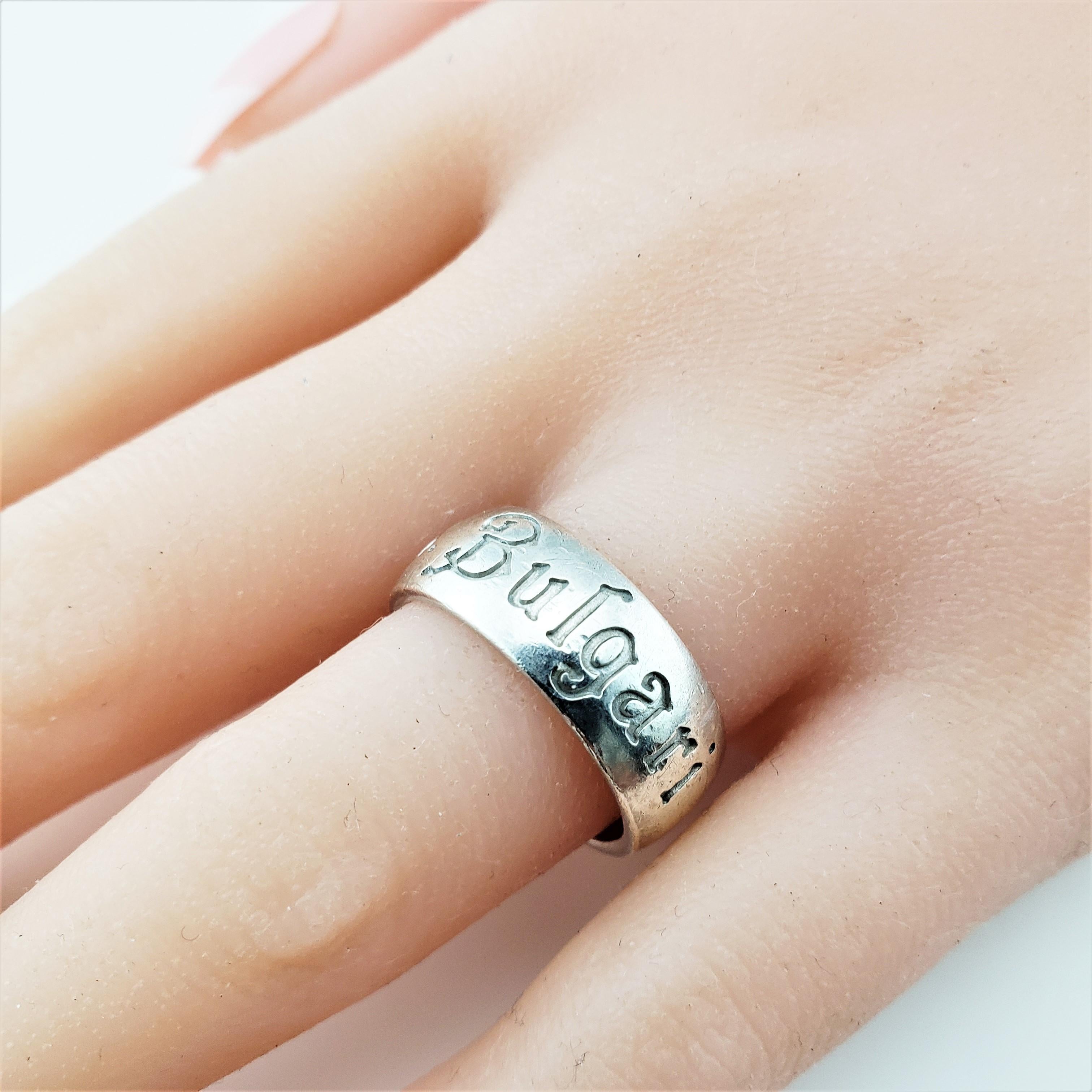 Bvlgari Sterling Silver Save the Children Ring 2