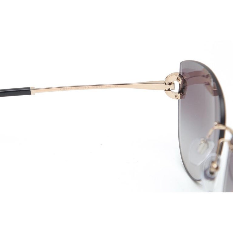 Bvlgari Women's Vintage Blue Rectangular Frame Gradient Sunglasses For Sale  at 1stDibs