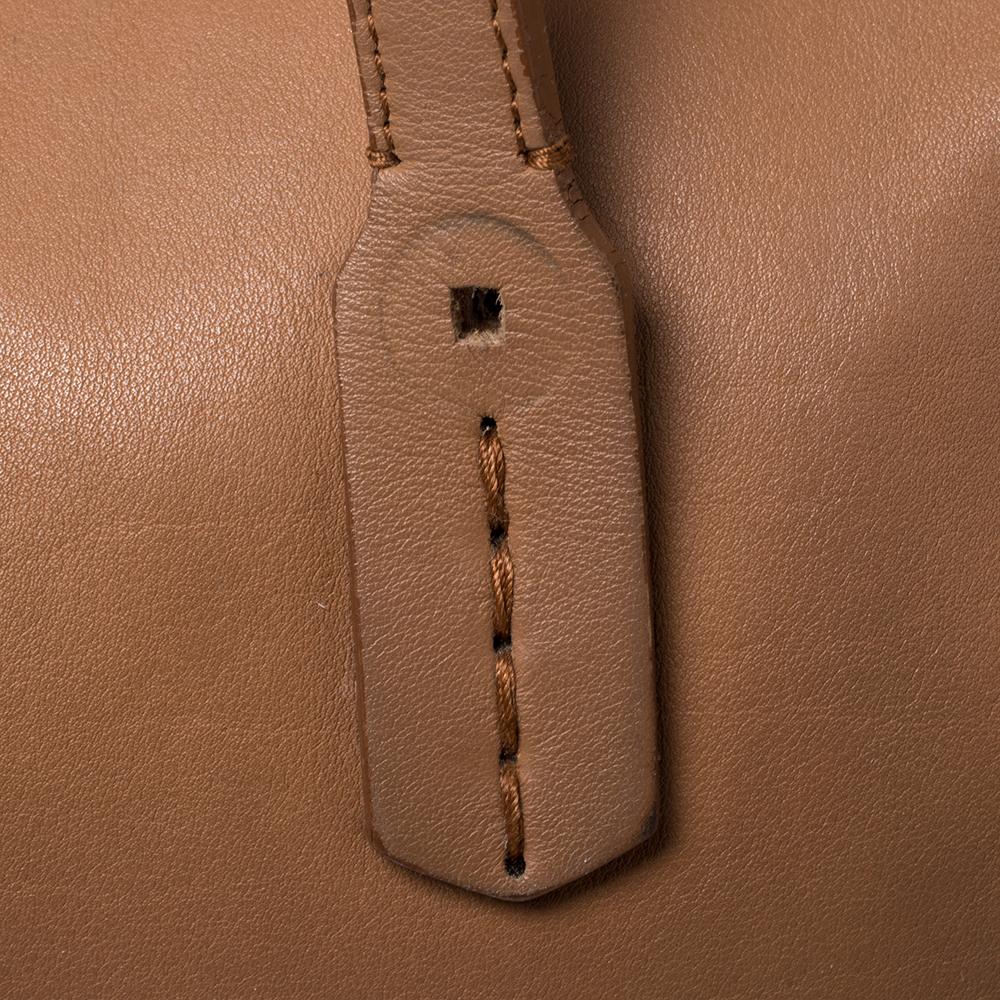 Brown Bvlgari Tan Leather Casa Fondata Satchel