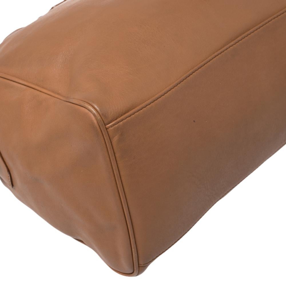 Women's Bvlgari Tan Leather Casa Fondata Satchel