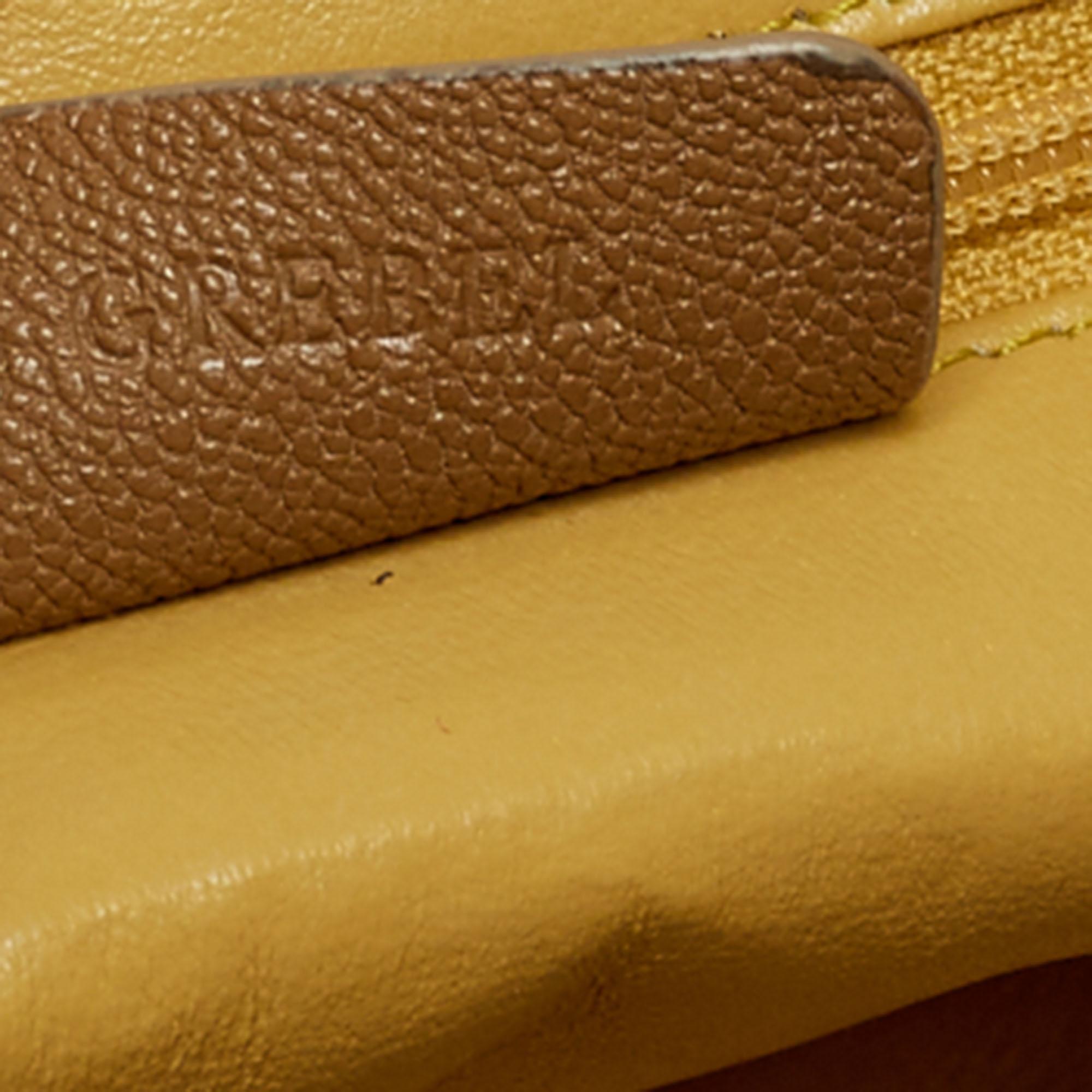 Bvlgari Tan Leather Chandra Shoulder Bag In Good Condition In Dubai, Al Qouz 2