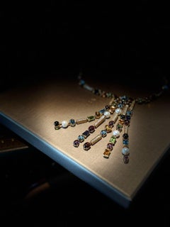 Bvlgari Tapatino Necklace Amethyst Topaz, Citrine, Green&Pink Tourmaline PeridoT