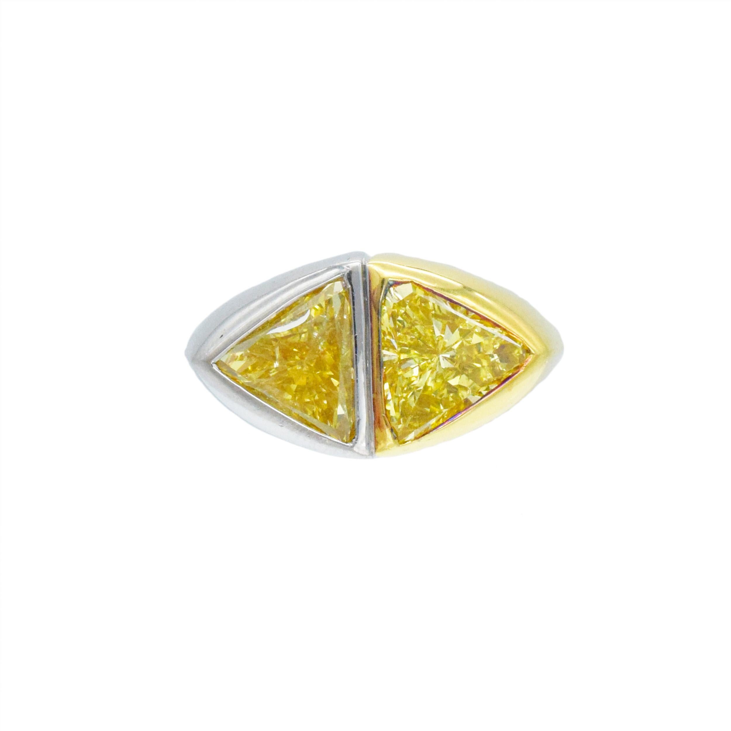 BVLGARI   toi et moi  Bague en diamant jaune t Unisexe en vente