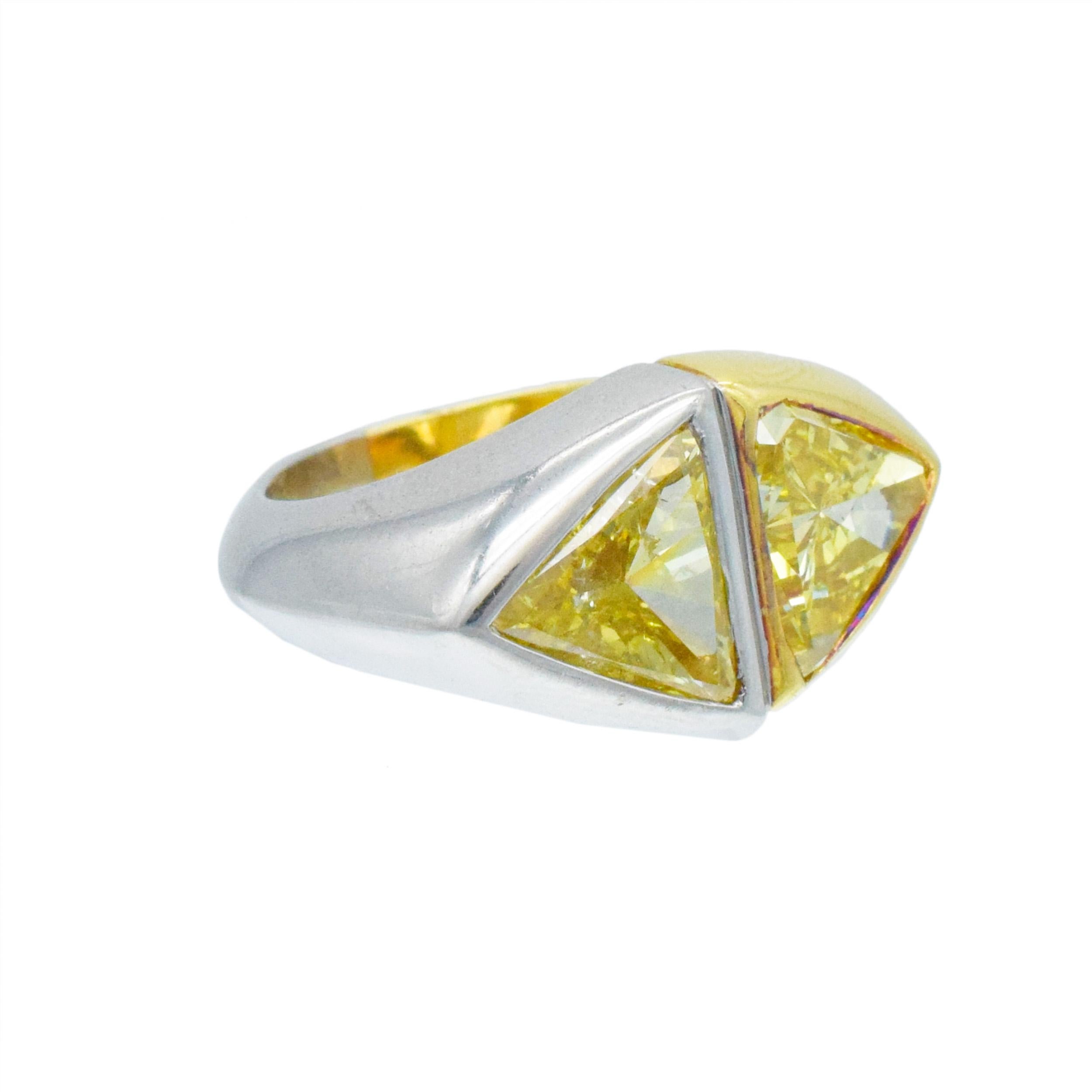 BVLGARI   toi et moi  Bague en diamant jaune t en vente 1