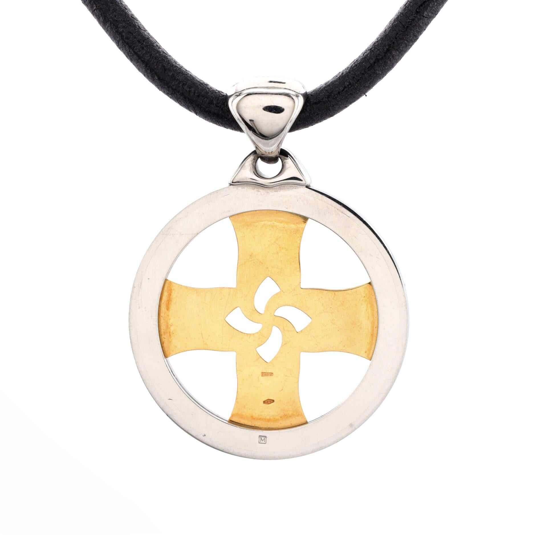 bvlgari cross pendant