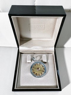 Bvlgari Tondo Sun Pendant, 18K Gold Stainless Steel