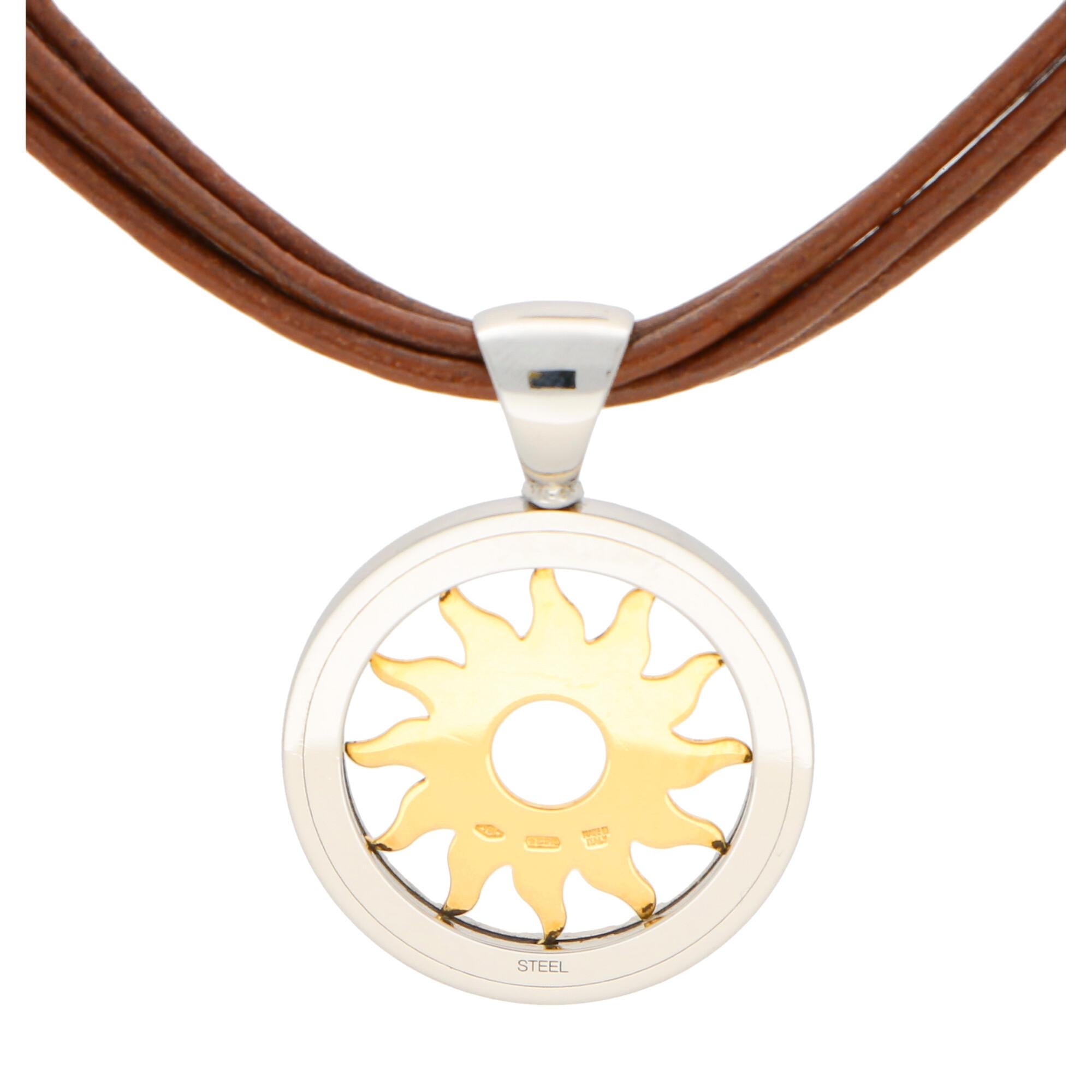 bvlgari sun pendant necklace
