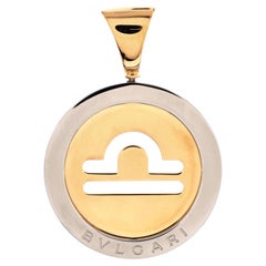 Bvlgari Tondo Zodiac Pendant Charm Pendant & Charms 18k Yellow Gold