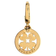 Bvlgari Tongo Clover Charm Pendant & Charms 18K Yellow Gold