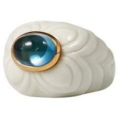 Bulgari Topaz Chandra ring 