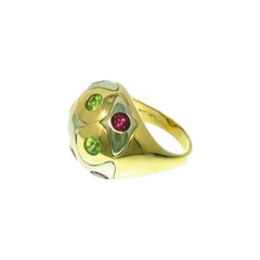 Bvlgari Tourmaline 18K Yellow Gold Ring