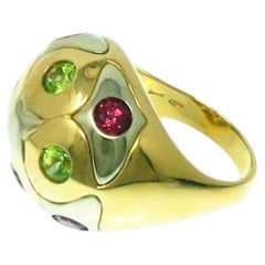 Bvlgari Turmalin 18K Gelbgold Ring