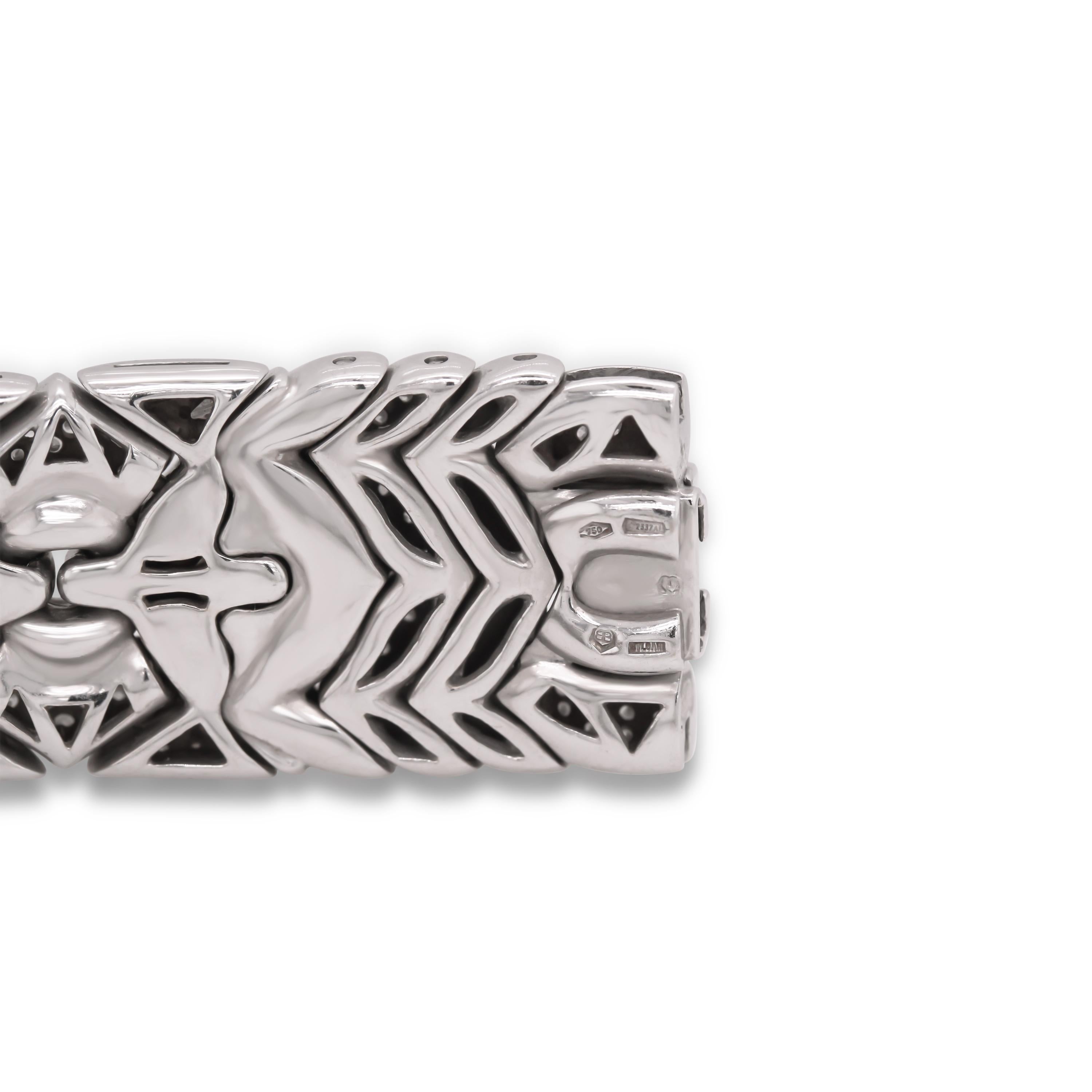 Bvlgari Trika Armbanduhr, 18 Karat Weißgold (Rundschliff)