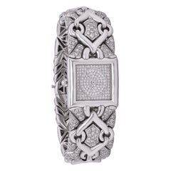 Bvlgari Trika Montre en or blanc 18 carats avec tous les diamants