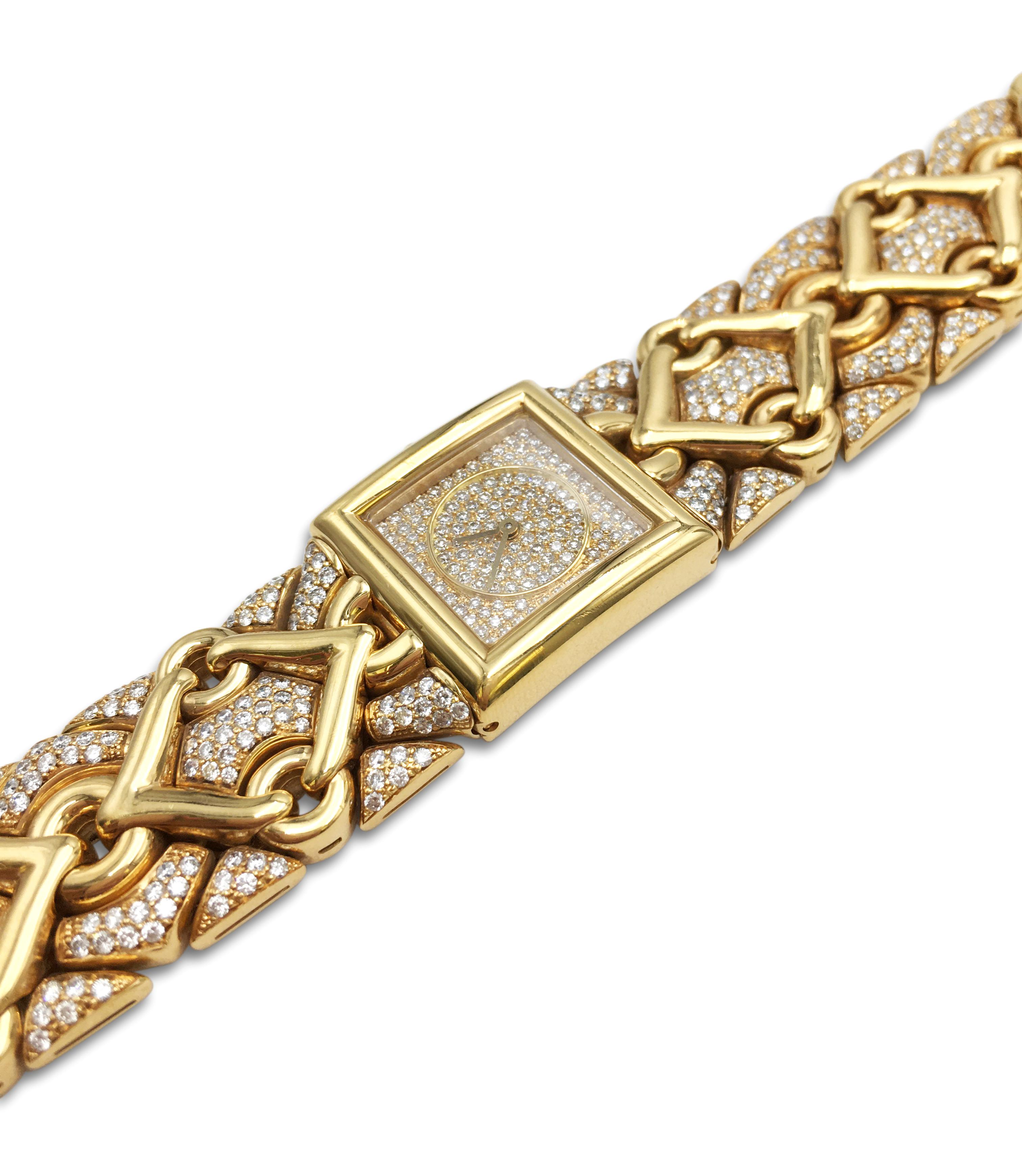 Bvlgari 'Trika' Gold and Diamond Ladies Watch 1