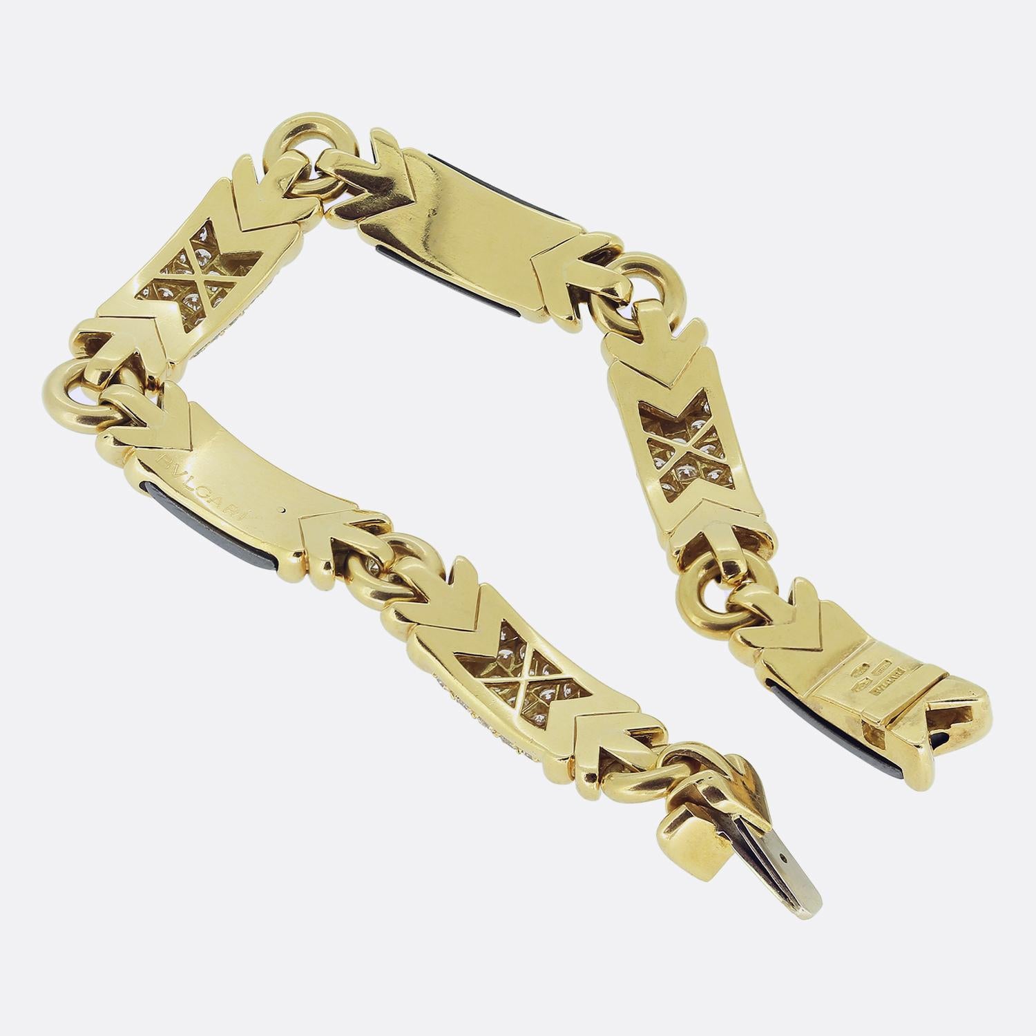 Pulsera Bvlgari Trika Hematites y Diamantes en Bueno estado para la venta en London, GB