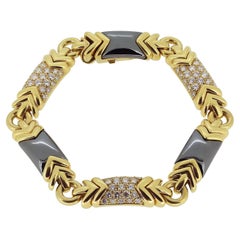 Pulsera Bvlgari Trika Hematites y Diamantes